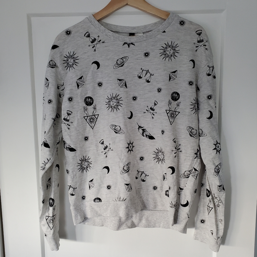 Womens fun sun print sweater